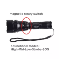 Taucher Taschenlampe IP68 Unterwasser -Blitzlicht